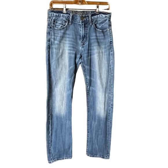 DKNY Men’s Bleecker Jeans Relaxed Straight Leg Stitched Pockets 34/32 (34/30) - Picture 1 of 8